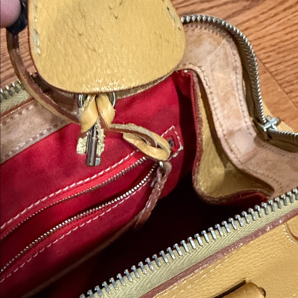 Rare vintage Dooney & Bourke Leather Handbag Made in Italy Satchel - Picture 6 of 14